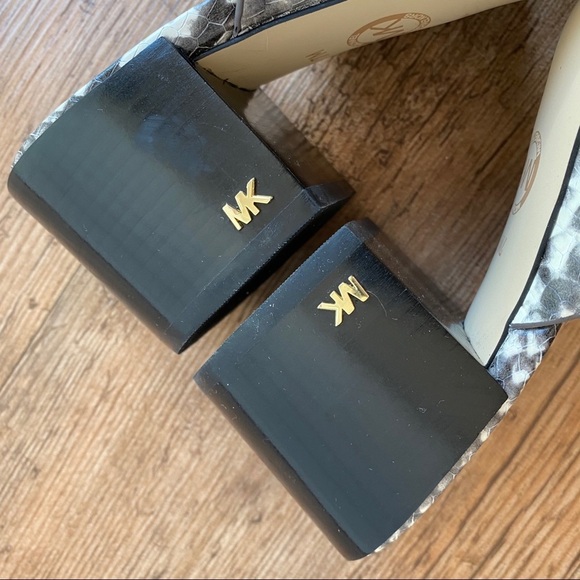 Michael Michael Kors Abbott Snakeskin Mule Sandals - Picture 6 of 9
